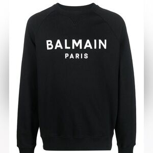 Balmain logo-print crew-neck sweatshirt